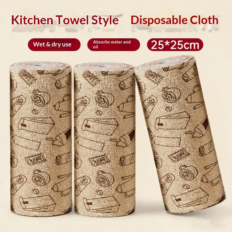 Reusable Tear-Off Kitchen Cleaning Cloth Roll – 20 Sheets