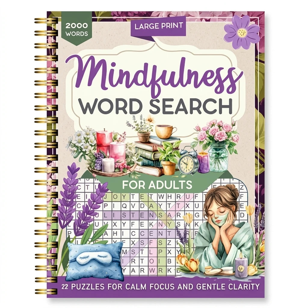 Large Print Word Fill-In Puzzle Book – 120 Pages for Adults