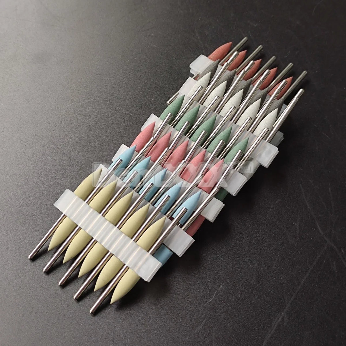 Silicone Nail Polisher Grinding Heads – 7 Grits Pointed Bits
