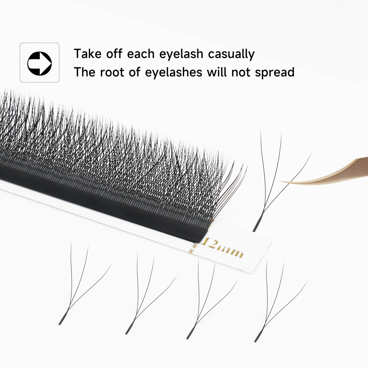XIUSUZAKI W-Shape Premade Fan Lash Extensions 2D–8D YY