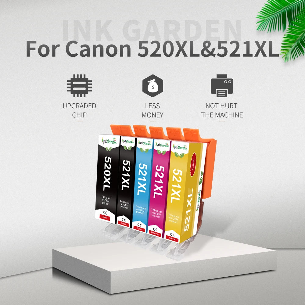 PGI-520 CLI-521 XL Compatible Ink Cartridges for Canon Pixma