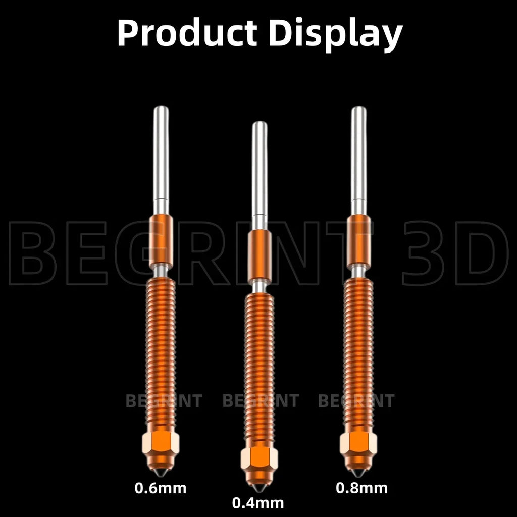 BEGRINT Hardened Steel Quick-Swap Nozzle Kit – Creality K2 Plus