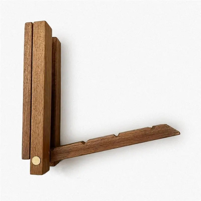 2-Pack Wall Mounted Wood Laundry Drying Rack