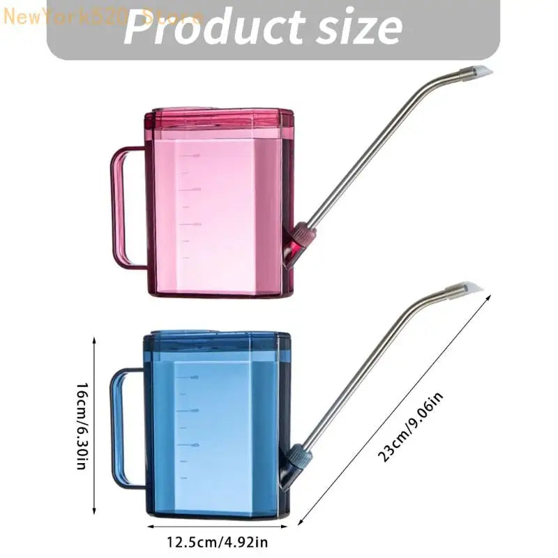 Clear Long Spout Watering Can with Visible Scale for Plants