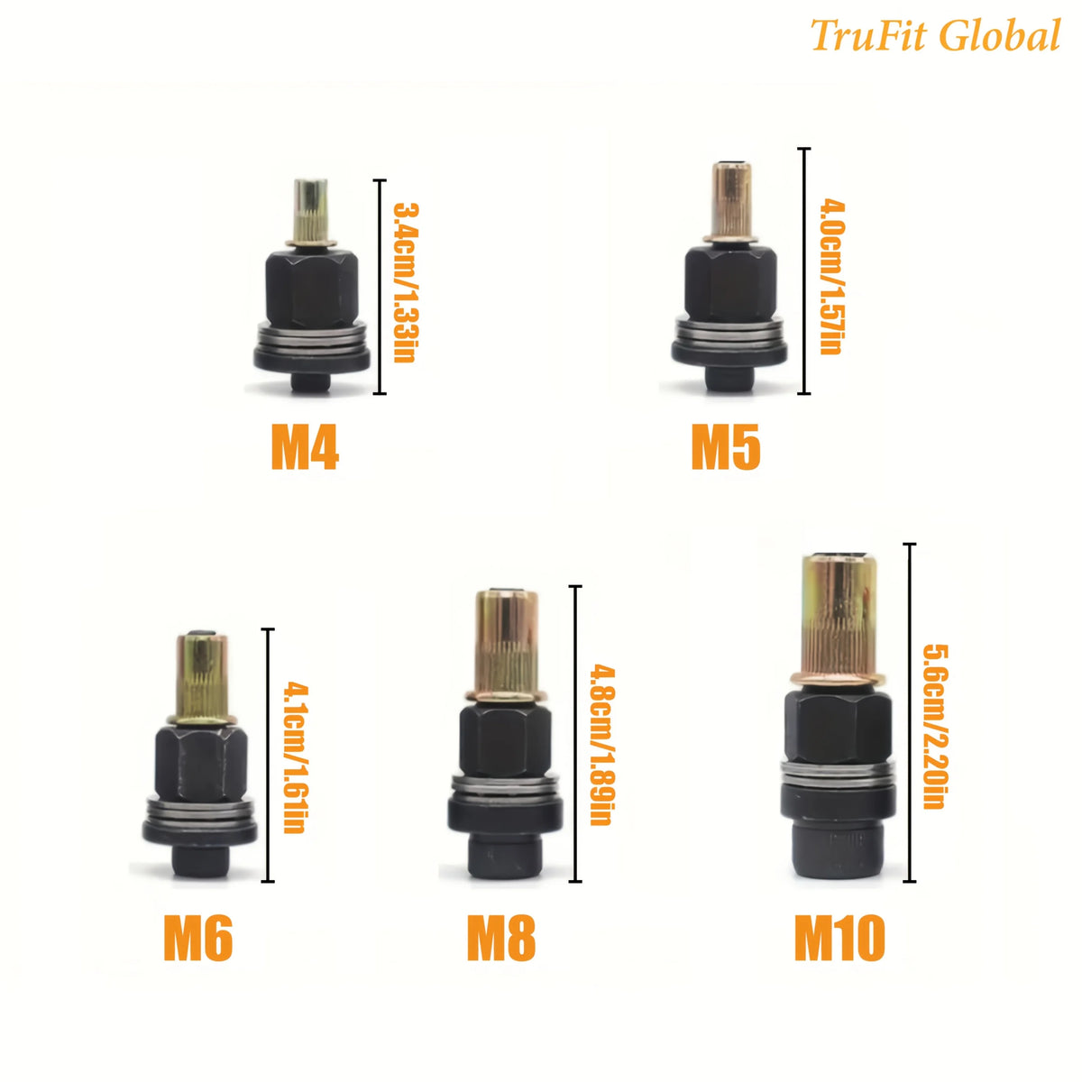 5-Piece Manual Rivet Nut Tool Set M4–M10 | Riveting Kit