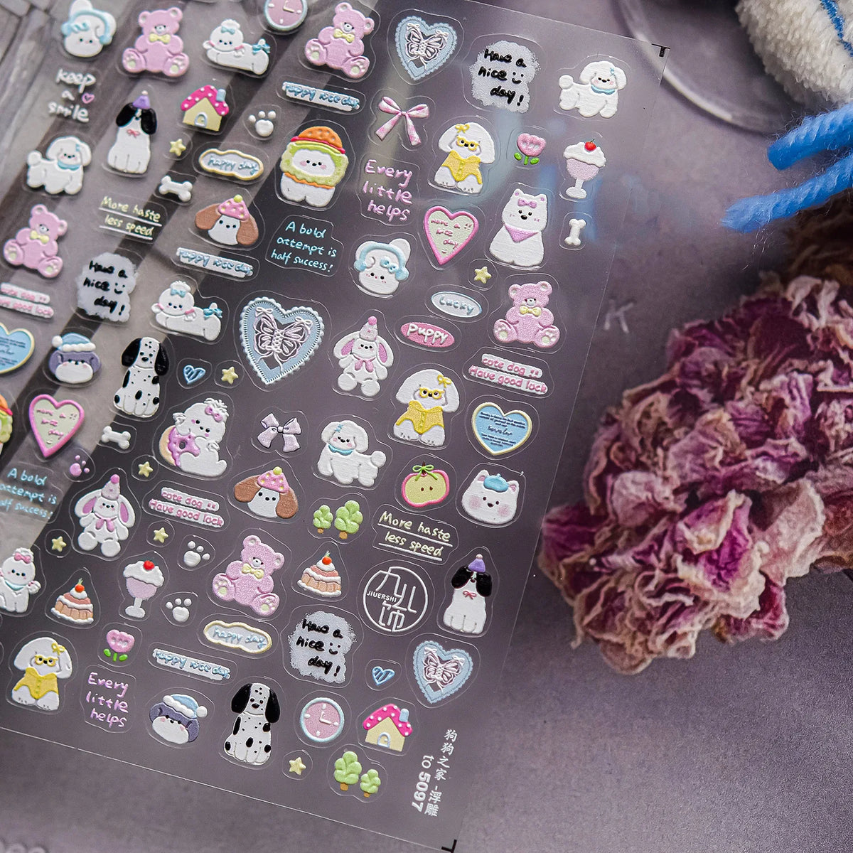 Summer Jelly Nail Stickers – Fruit, Bow & Flower Decals