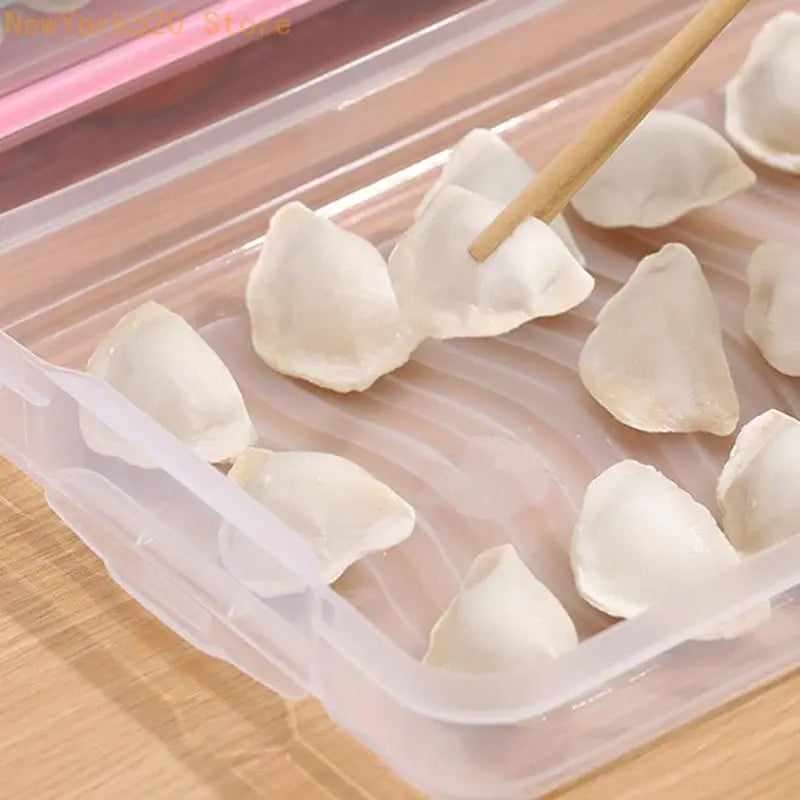 Stackable Dumpling Storage Box – Airtight Fridge Container with Lid