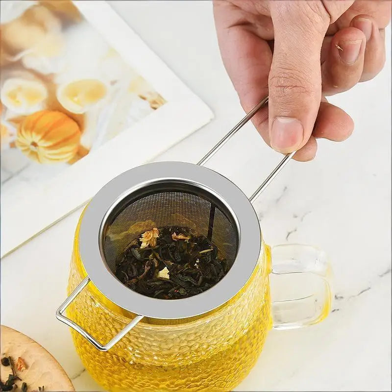 Stainless Steel Mesh Tea Infuser with Lid – Loose Leaf Strainer