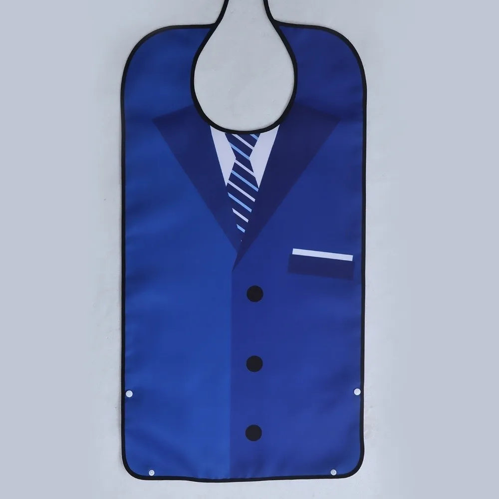 Waterproof Adult Eating Bib – Large Crumb Catcher & Washable