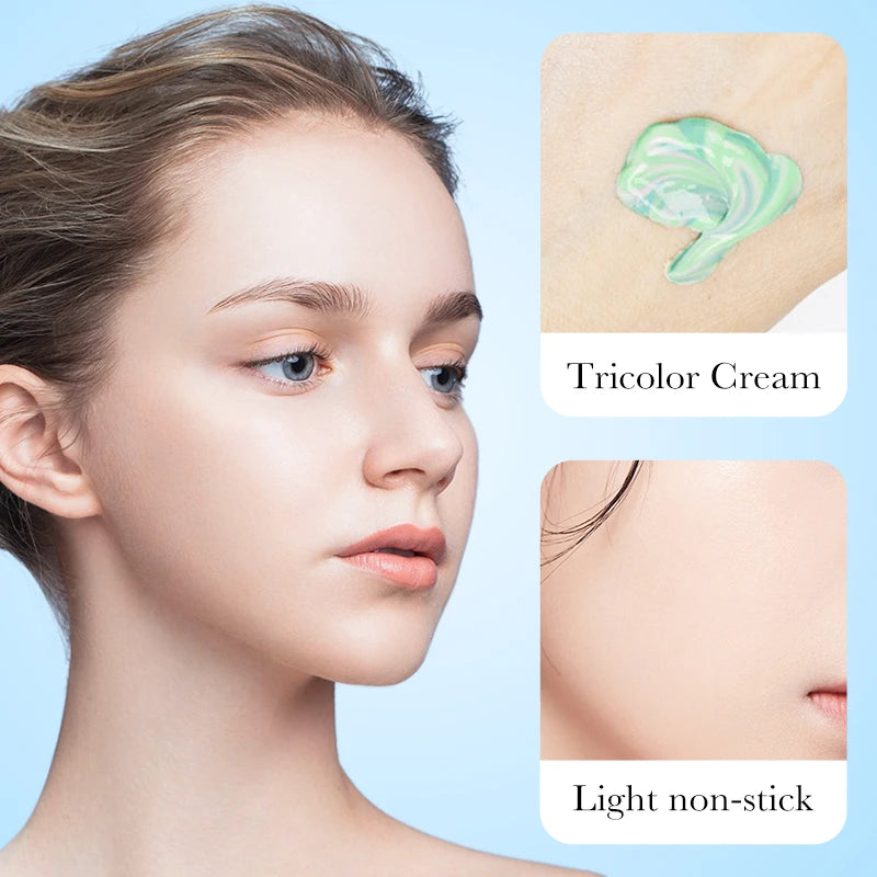 OREADEX Tri-Color Contour Primer Cream – Waterproof Base