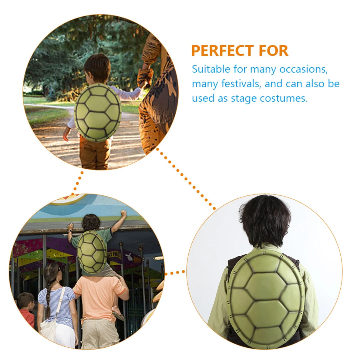EVA Turtle Shell Costume Prop – Halloween Cosplay Back Decoration
