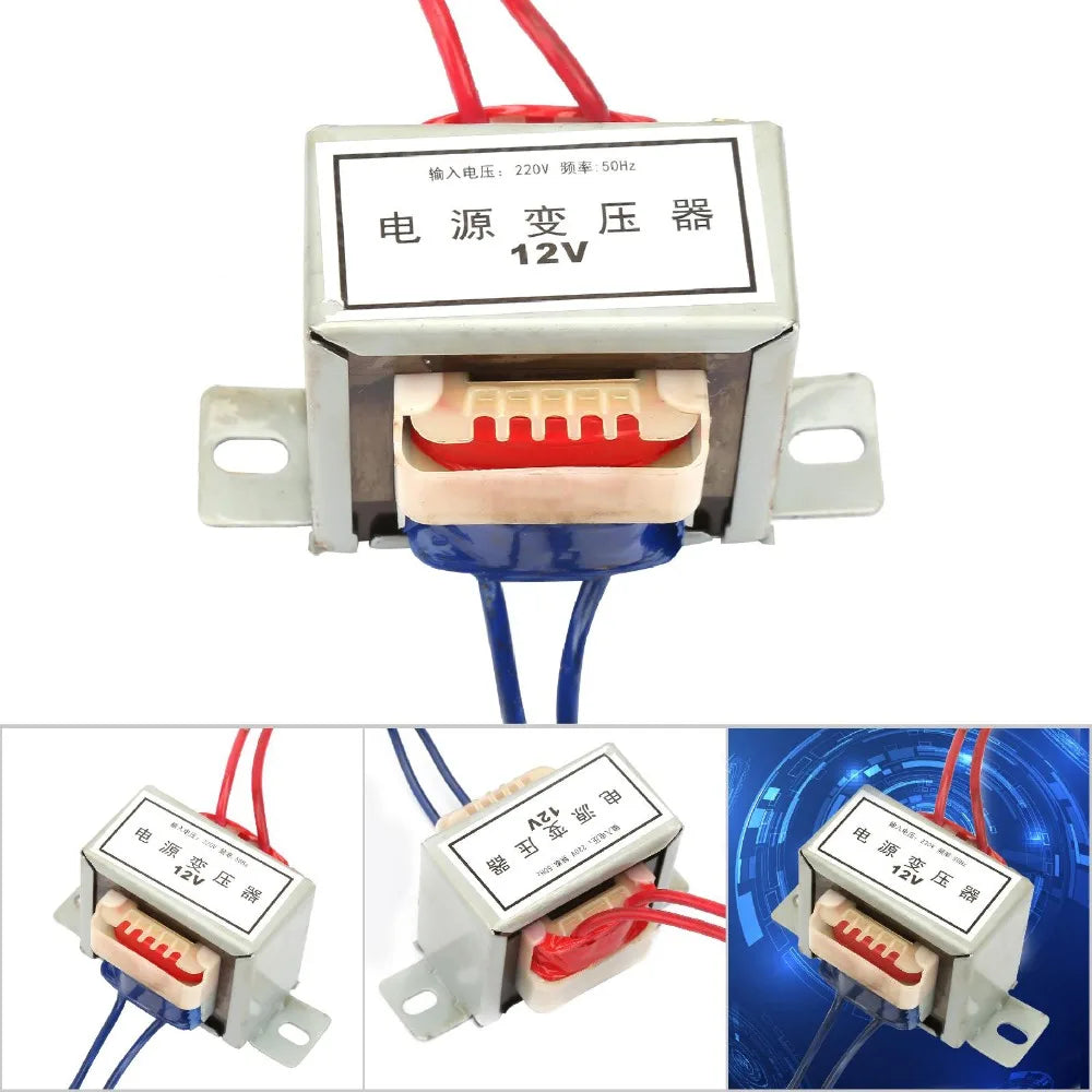AC 220V to 12V/24V Power Transformer 10W 50Hz EI Core Single Phase