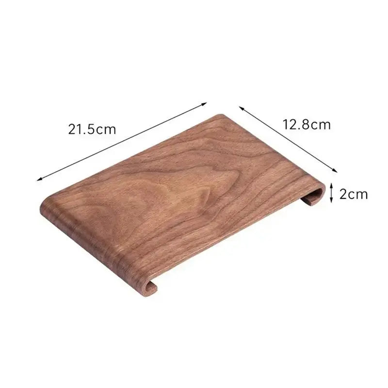 Walnut Wood Tea & Coffee Serving Tray – Heat-Resistant Stand