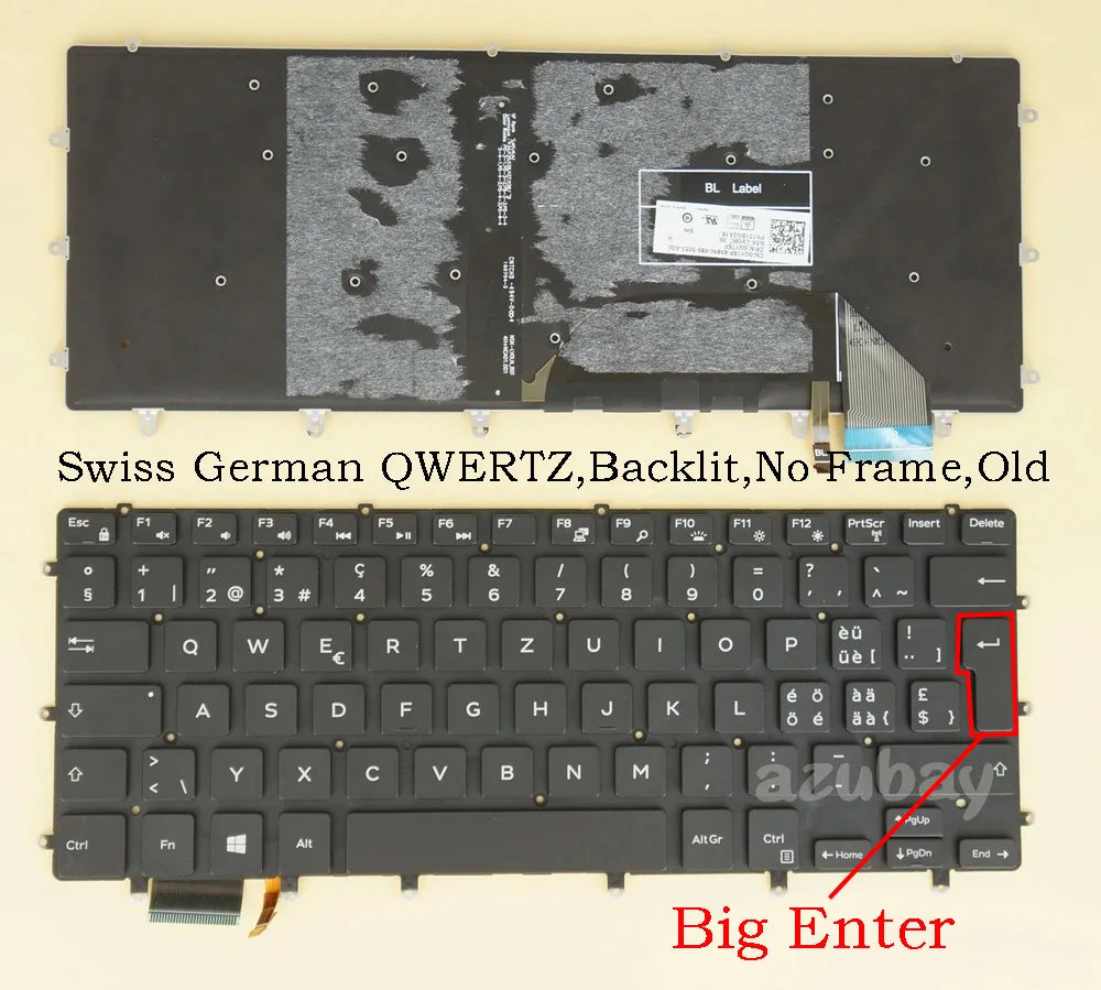 Backlit Keyboard for Dell Precision 5510 5520 5530 5540 – Multi-Layout