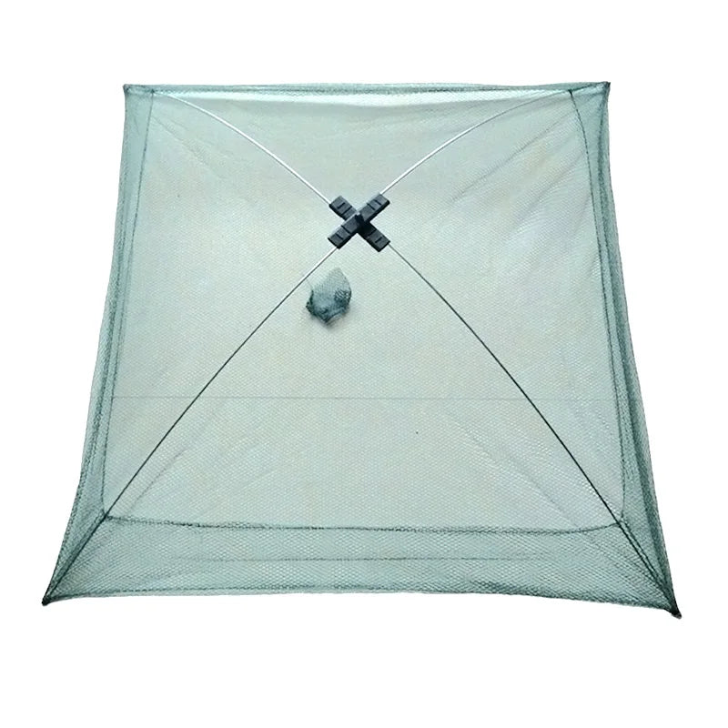 Umbrella Crab Trap Folding Bait Dip Fishing Net – 3 Sizes