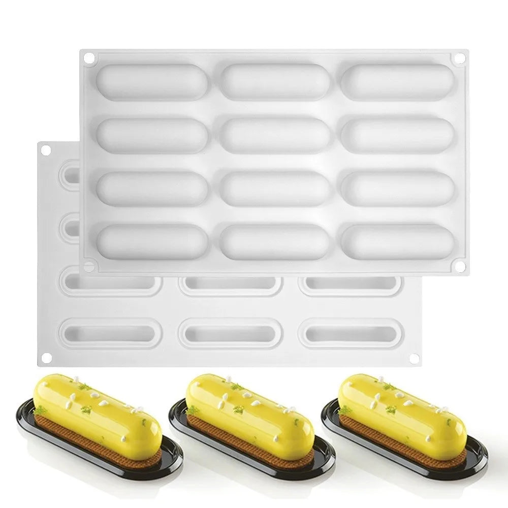 Silicone Cylinder Mousse Cake Mold – Non-Stick Baking Mold