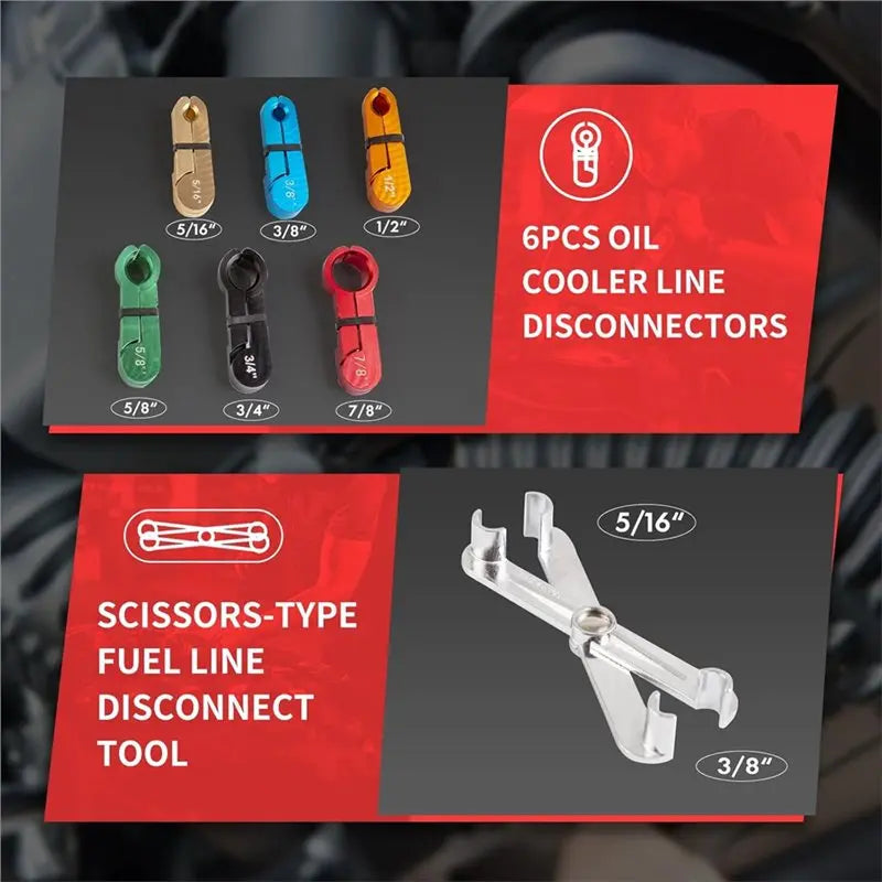 26-Piece Fuel Line Disconnect Tool Set – Master Quick Connect Kit