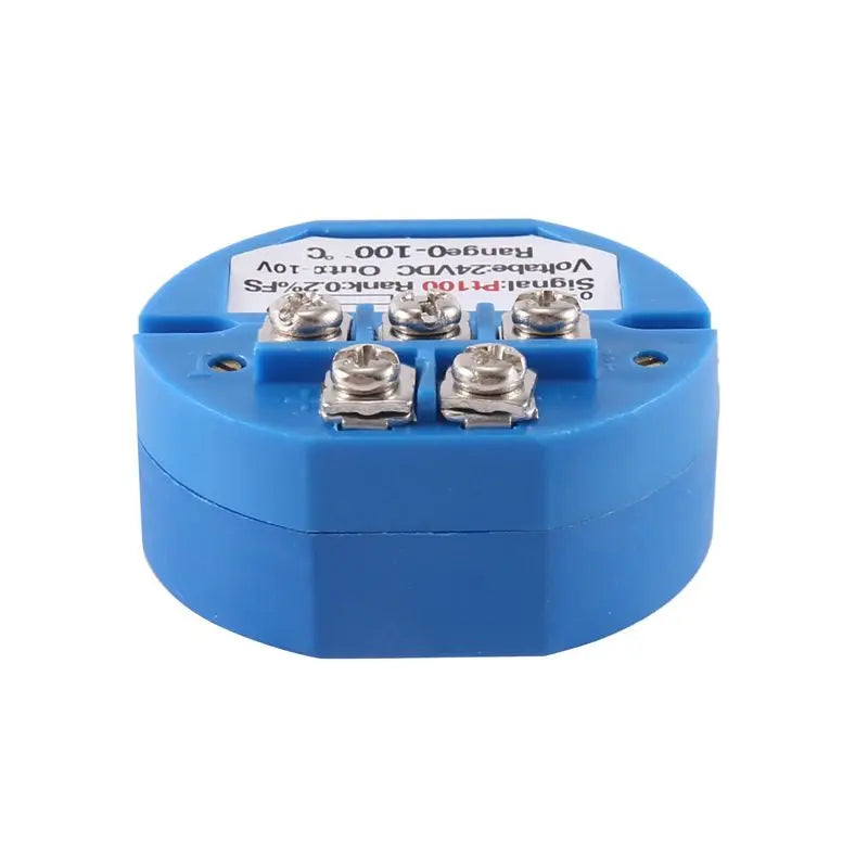 PT100 RTD Temperature Transmitter 0–10V Output DC24V 2-Pack
