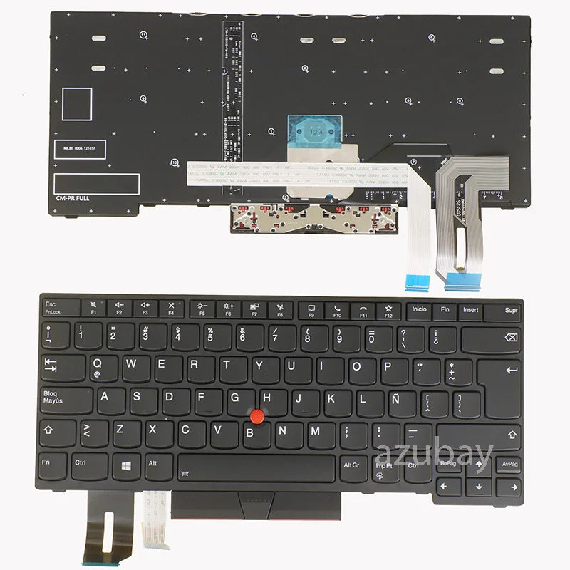 AZUBAY Backlit Keyboard for Lenovo ThinkPad T490 T480s L390