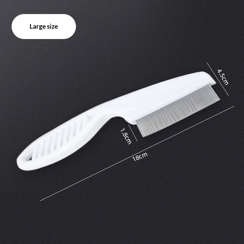 Pet Flea Comb Fine Tooth Detangling Brush for Cats & Dogs