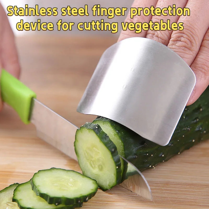 Stainless Steel Finger Guard – Kitchen Cutting Protector
