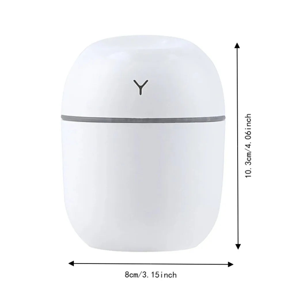 2-Pack USB Mini Humidifier 220ml Aroma Diffuser & Night Light