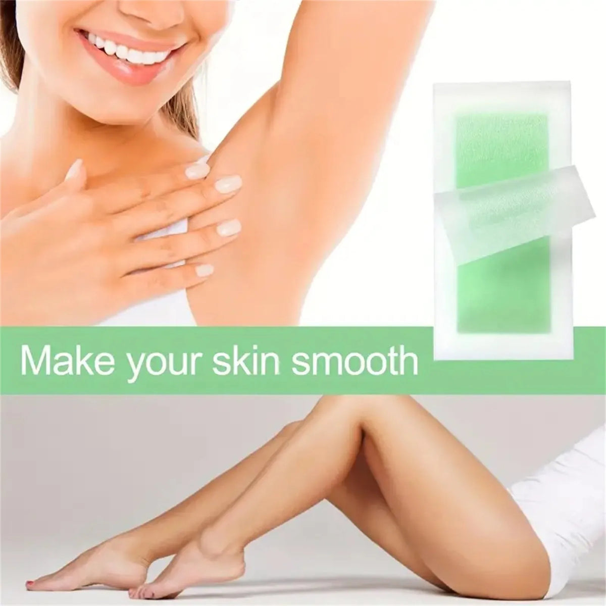 Facial Wax Strips – Hair Removal Kit for All Skin Types
