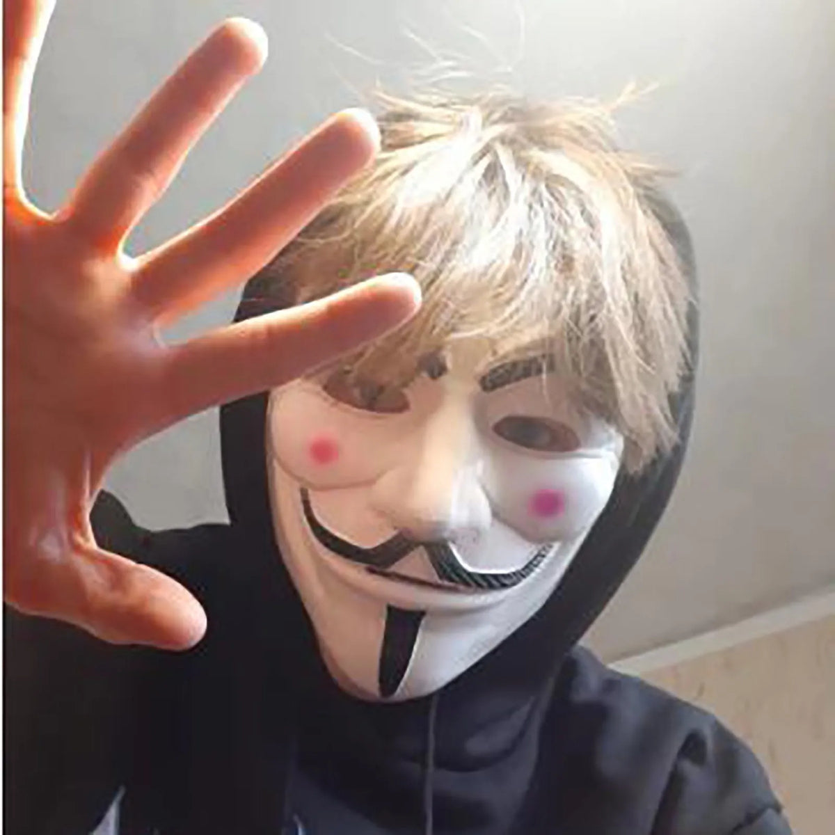 Guy Fawkes Anonymous Full Face Mask – Halloween Cosplay Prop