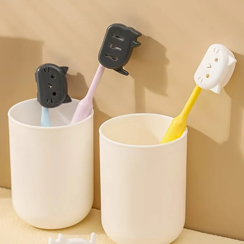 4-Pack Cartoon Toothbrush Head Covers – Portable Travel Caps