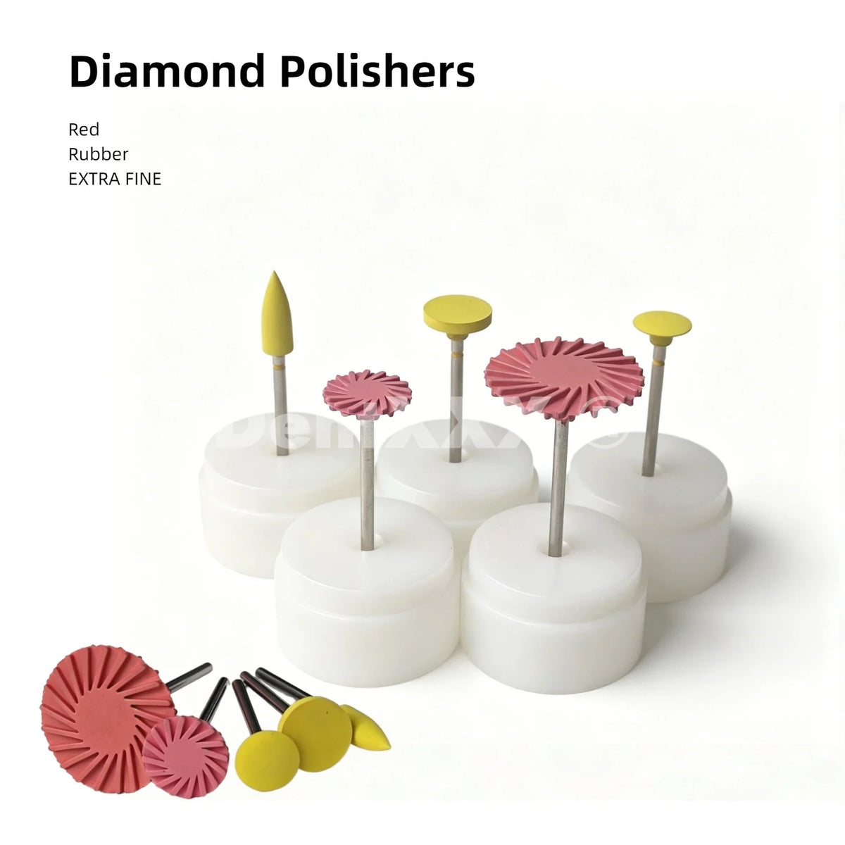 Diamond Rubber Grinding Polisher Heads – Extra Fine Grit