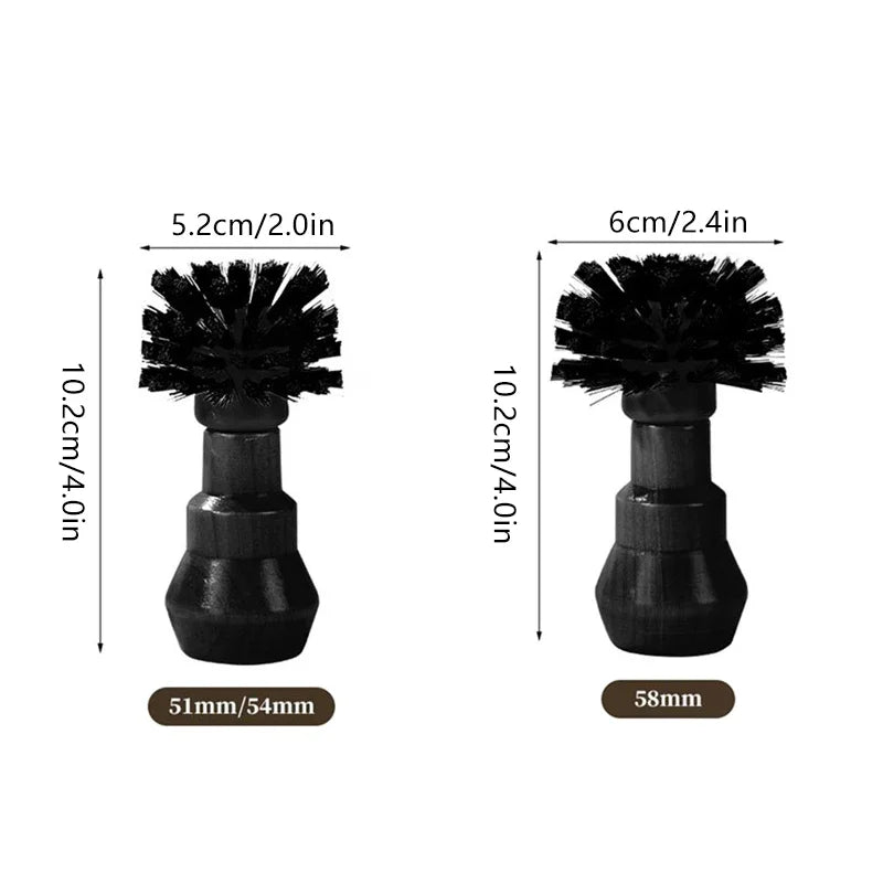 Wooden Barista Coffee Brush 51mm 54mm 58mm Portafilter Cleaner
