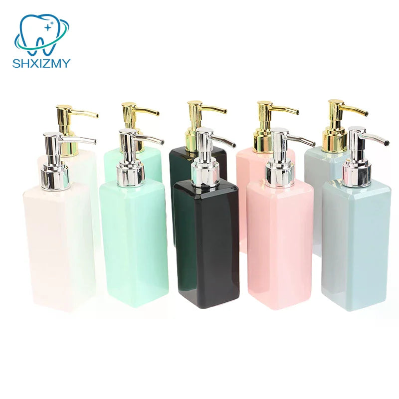 250ml Square Refillable Soap Dispenser Pump Bottle | PETG