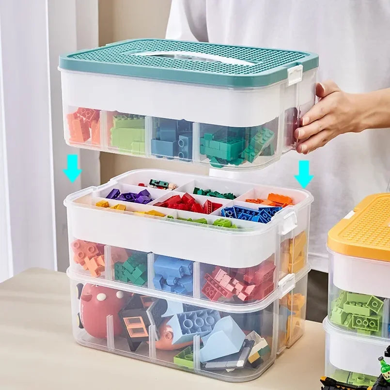 Kids Toy Storage Box – LEGO Puzzle & Building Block Organizer