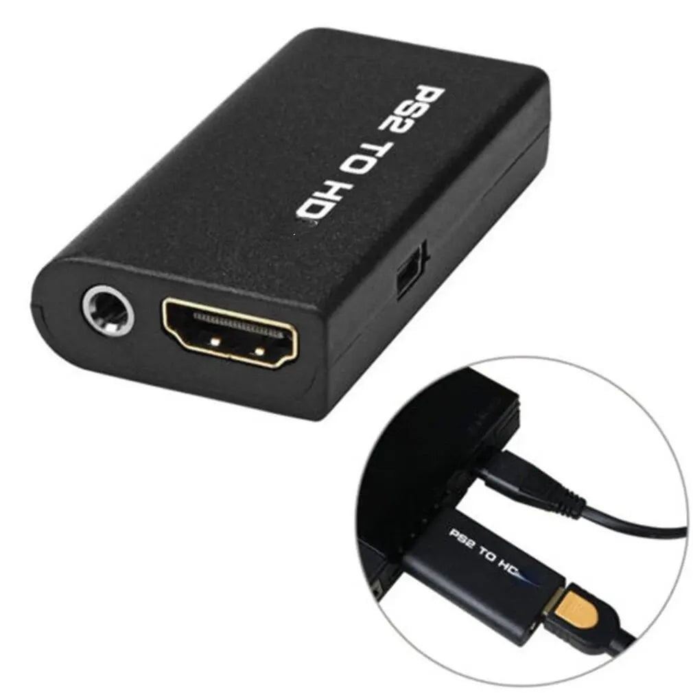 PS2 to HDMI Converter Adapter – 480i/480p/576i Audio & Video