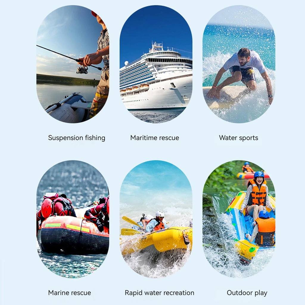 Automatic Inflatable Life Vest with Reflective Strips & Whistle