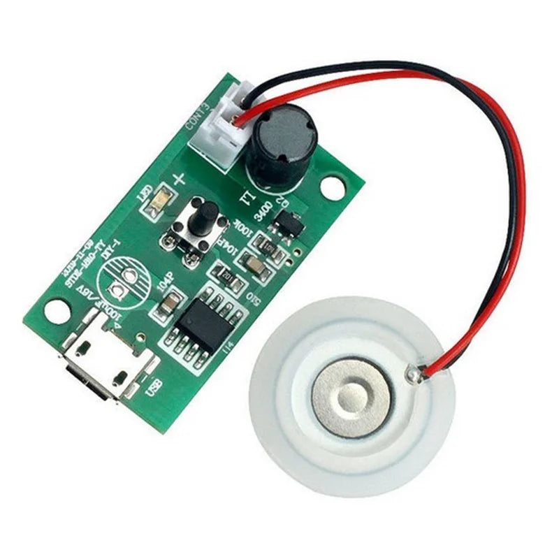 Ultrasonic Mist Maker DIY Kit – 5V PCB Driver & Atomizer Plate