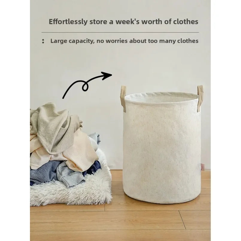 5-Pack Foldable Fabric Laundry Baskets – Home Storage Hampers