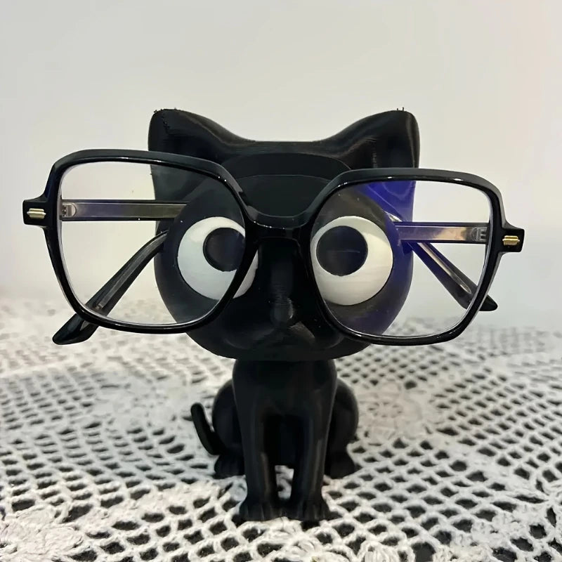 3D Printed Cat Glasses Holder – Cute Desk Organizer Stand