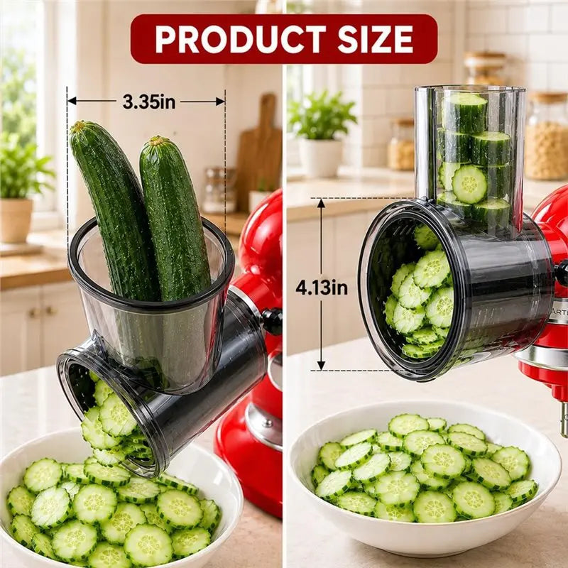 5-in-1 Slicer Shredder Attachment Set for KitchenAid Mixers
