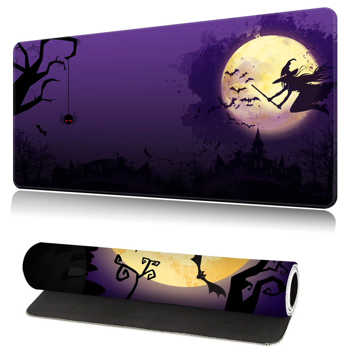 XL Halloween Anime Gaming Desk Mat – Non-Slip Rubber Base