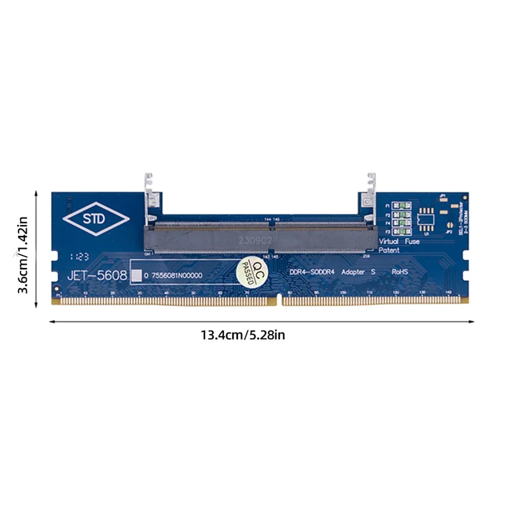 SO-DIMM to DIMM Adapter Card DDR3 DDR4 DDR5 Laptop RAM
