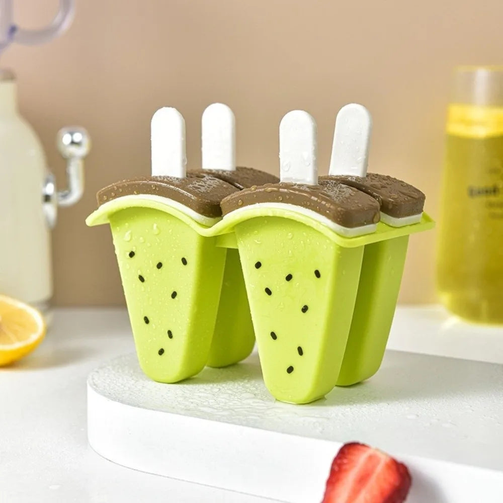 Watermelon Popsicle Molds 4/6 Grid Reusable Food-Grade DIY