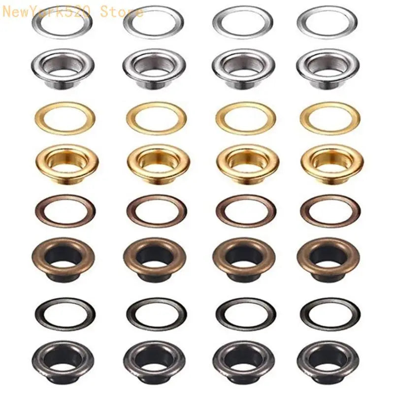 200-Set Multicolor Metal Eyelet Grommets DIY Sewing Kit
