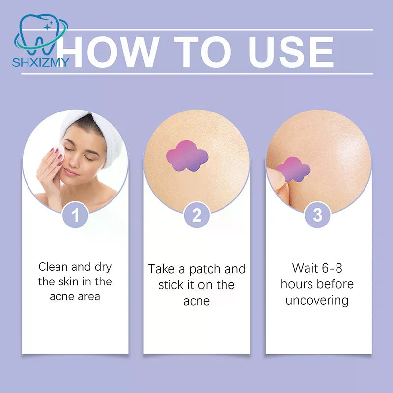 352-Pc Colorful Heart Pimple Patches – Invisible Acne Spot Stickers