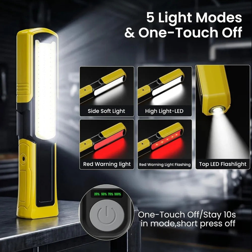 Magnetic Rechargeable LED Work Light 1800lm – 180° Rotating