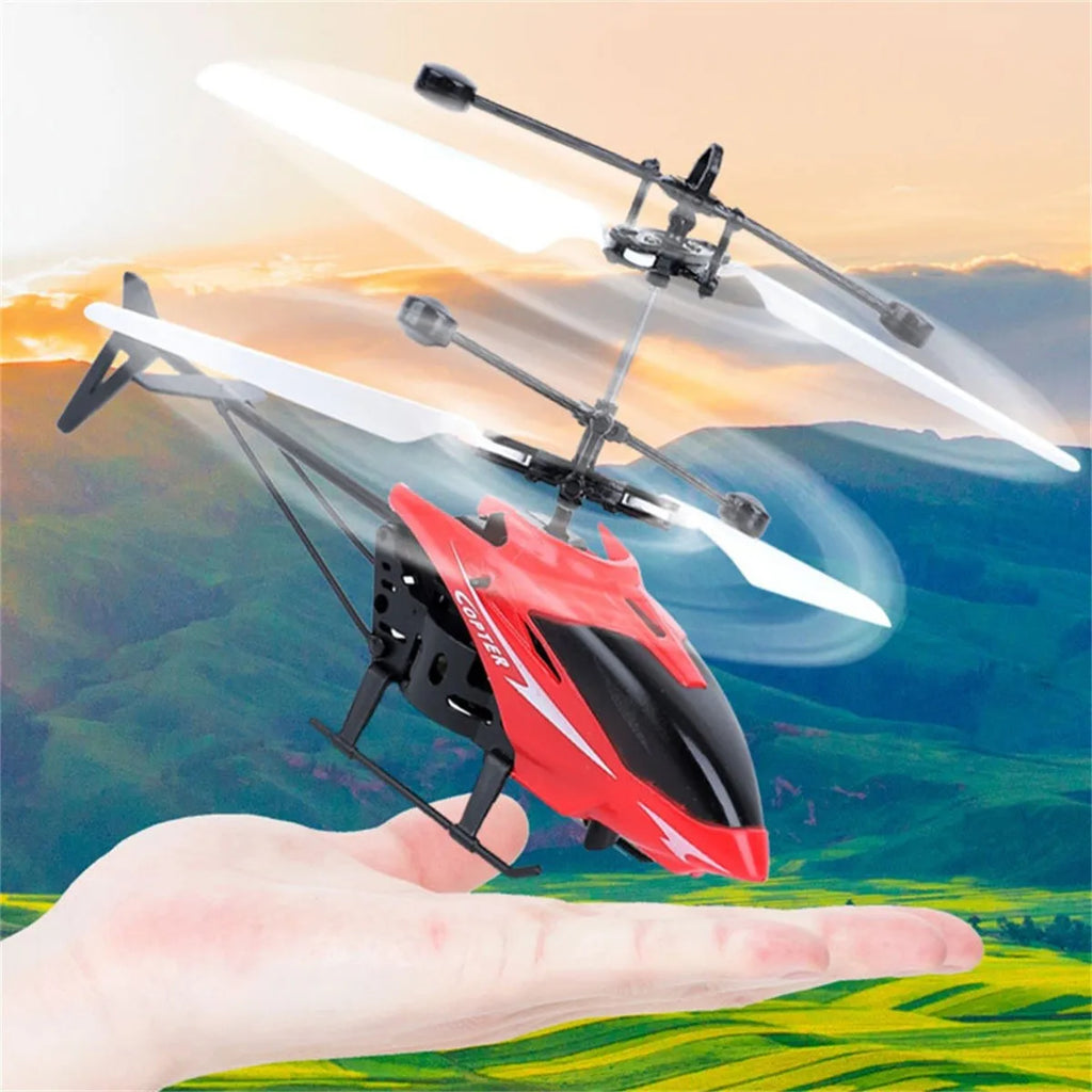 Mini RC Helicopter Drone – Rechargeable Kids Flying Toy