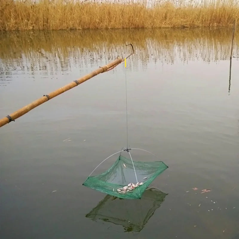 Umbrella Crab Trap Folding Bait Dip Fishing Net – 3 Sizes