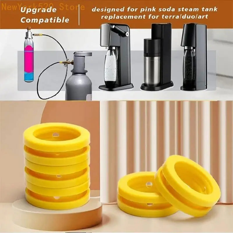Silicone Soda Maker Replacement Seals – 3 or 6 Pack
