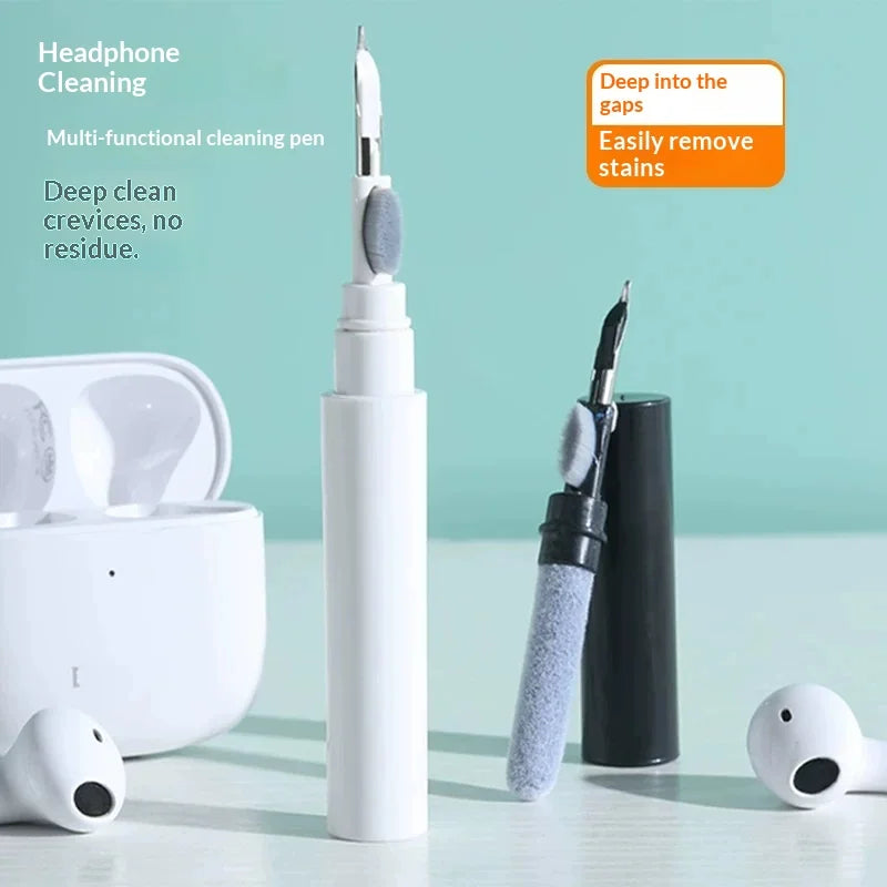 3-in-1 Earbud Cleaning Pen – Brush, Tip & Sponge Kit