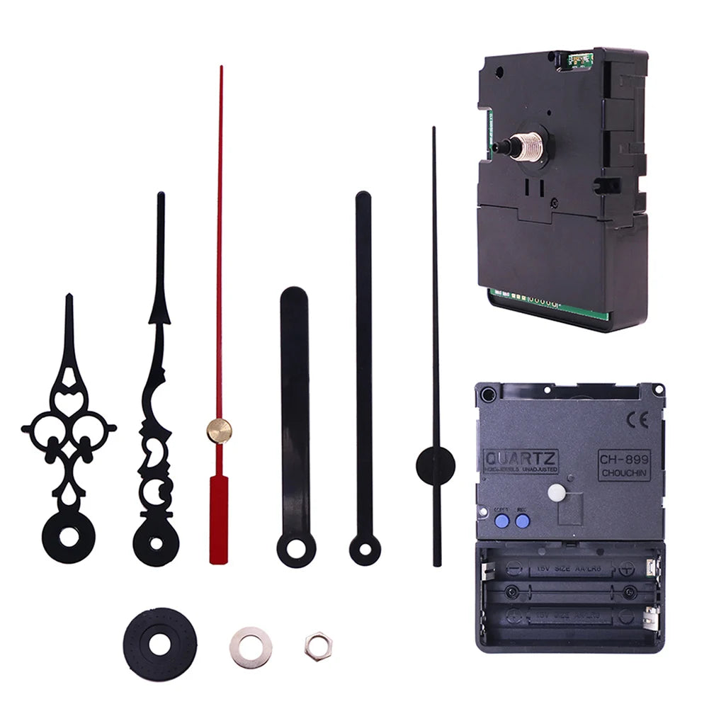 Smart WiFi Quartz Clock Movement Kit – Long Shaft & 9 Hands